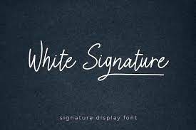 Шрифт White Signature